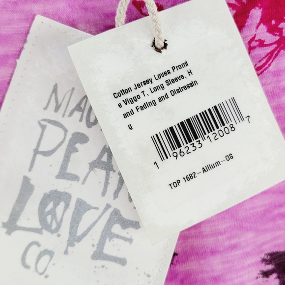 Magnolia Pearl Cotton Jersey Loves Promise Viggo T Top 1682! NWT! Boyfriend Cut - Picture 9 of 14